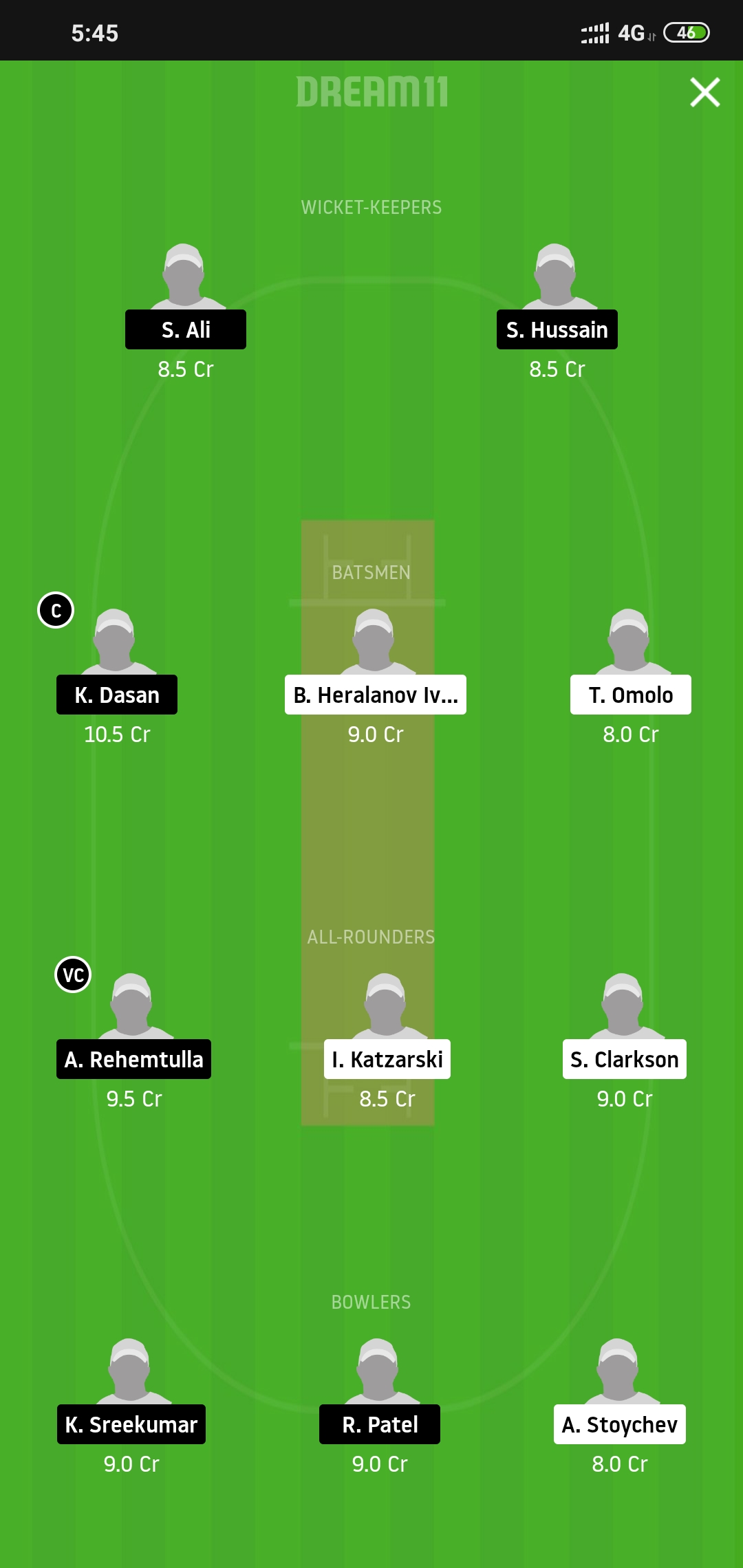 BAR vs MUD Dream11