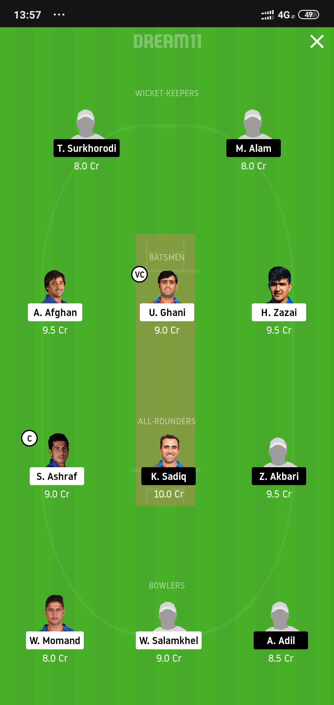 BD vs ST Dream11
