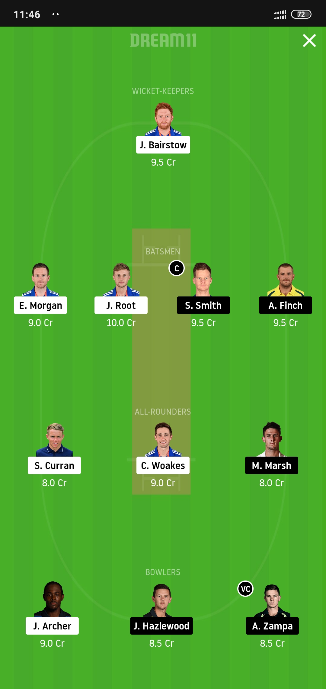 ENG vs AUS Dream11