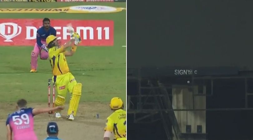 Shane Watson six vs Rajasthan Royals: Watch CSK opener's gargantuan six off Tom Curran hits scoreboard in IPL 2020