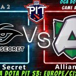 AMD Sapphire OGA Dota Pit : Team Secret defeats Alliance & move to Grand Finals of Season 3