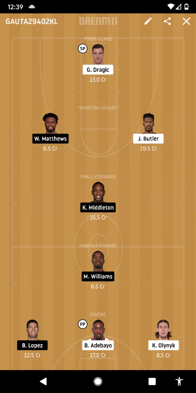MIA Vs MIL Dream11