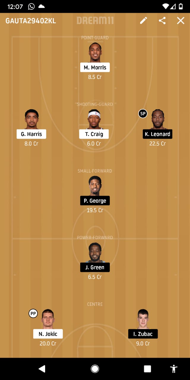 DEN vs LAC Dream 11 Prediction: Denver Nuggets vs Los Angeles Clippers Best Dream 11 Team for NBA Conference Semi-Finals Game 4 2019-20