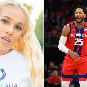 Pistons star's wife reacts to trade rumor of Rose joining LeBron James in LA