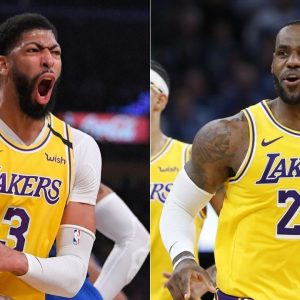 How many votes did Lakers' LeBron James and Anthony Davis receive in the NBA Finals MVP Voting?