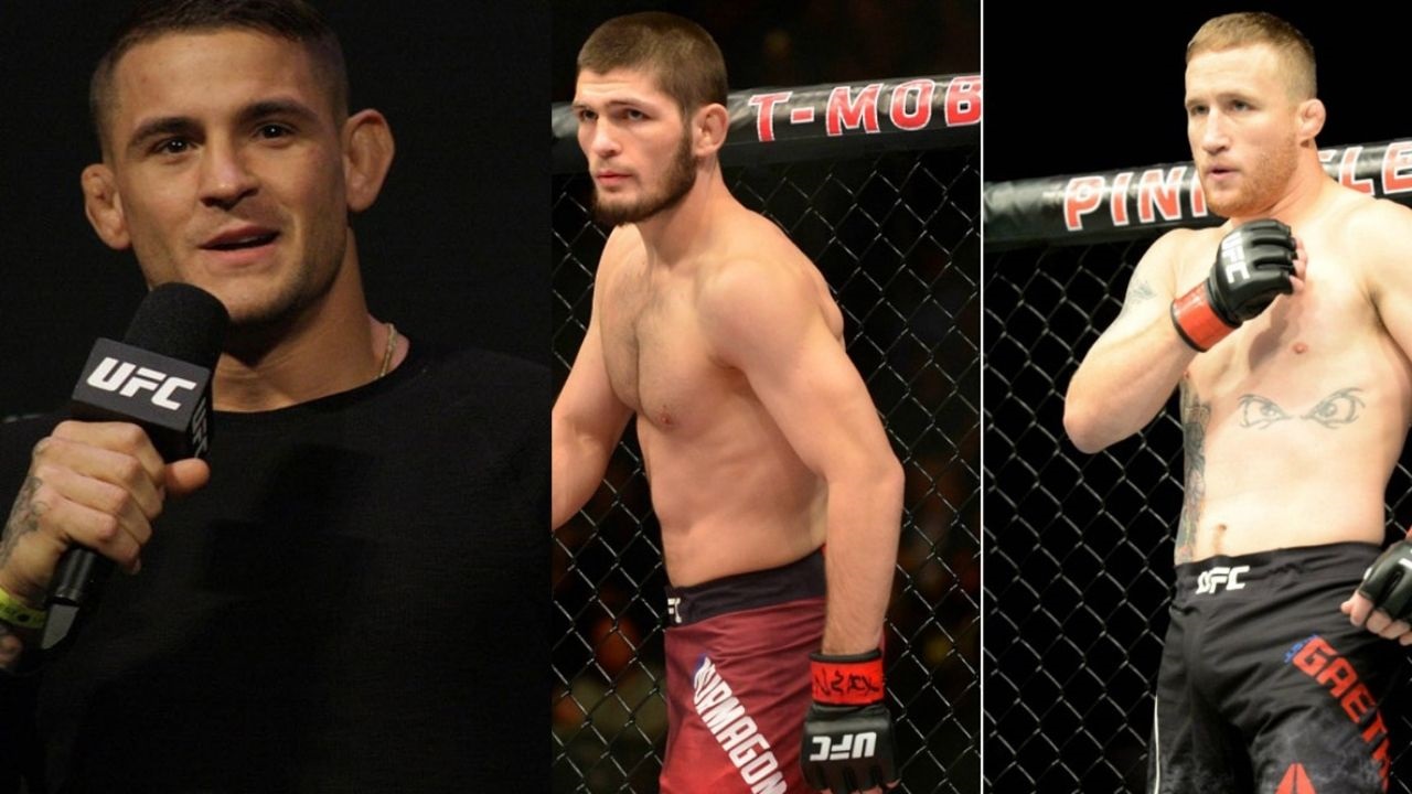 "He's probably the most decorated wrestler Khabib's fought"- Dustin Poirier Ruminates Justin Gaethje's Chances Against Khabib Nurmagomedov