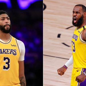 Anthony Davis calls out LeBron James in practice