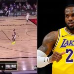 LeBron James walks off court vs Heat