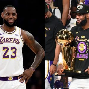 LeBron James talks to the Larry O’Brien trophy: You cheated on me for last 4 years