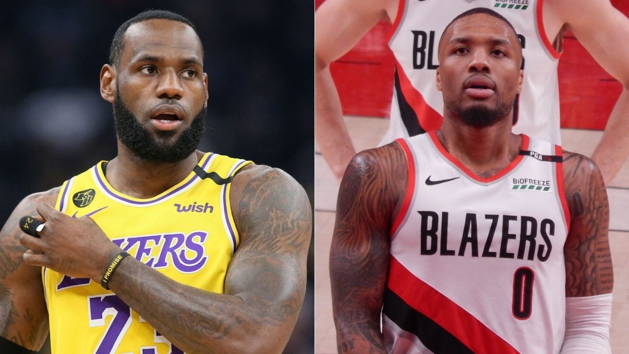 Damian Lillard mocks Lakers fan with 'LeBron James' statement