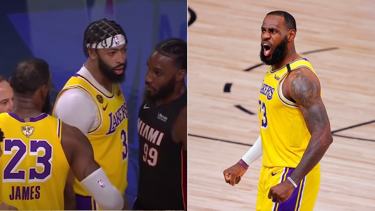 LeBron James and Jae Crowder fight