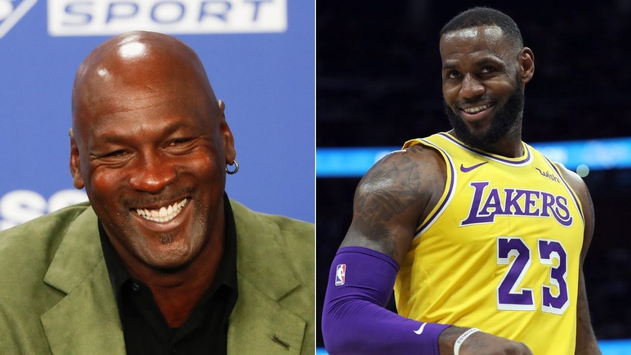 Michael Jordan chuckling at LeBron James: Skip Bayless