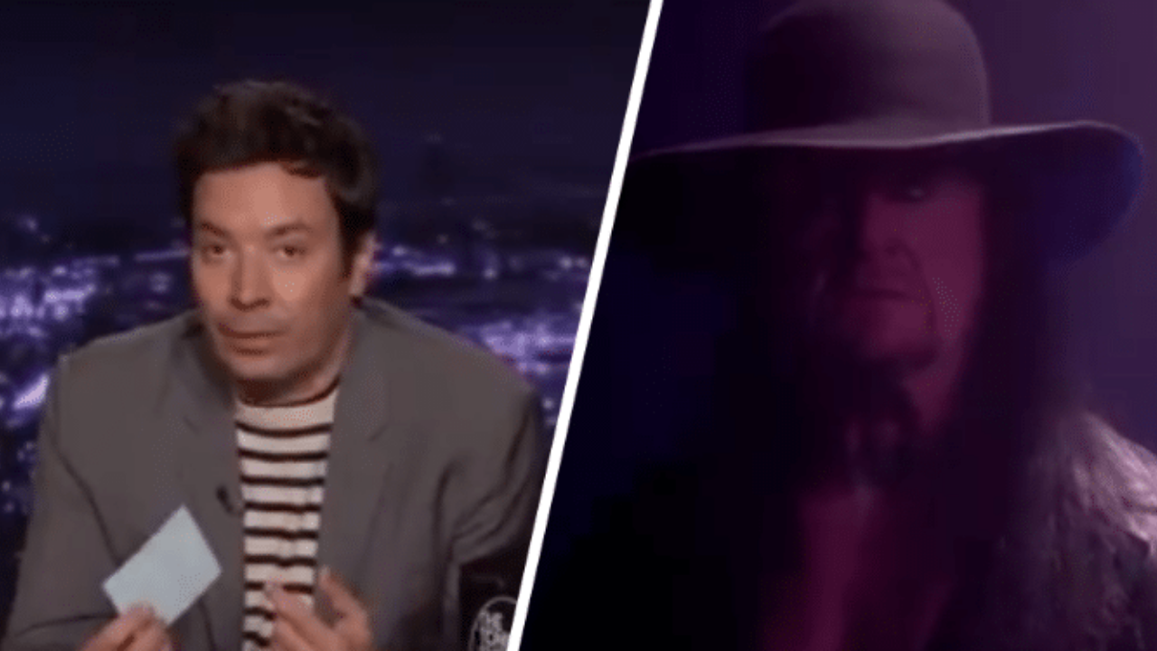 WWE Legend The Undertaker makes an appearance on The Tonight Show with Jimmy Fallon