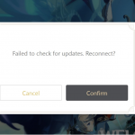 Genshin Impact Failed to check for updates