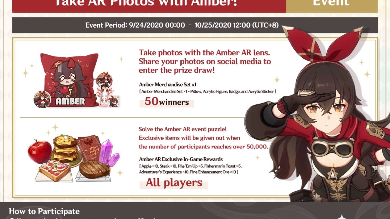 Genshin Impact Amber Puzzle: Win cool Prizes, use this simple guide to click Amber photos! Only a week left!