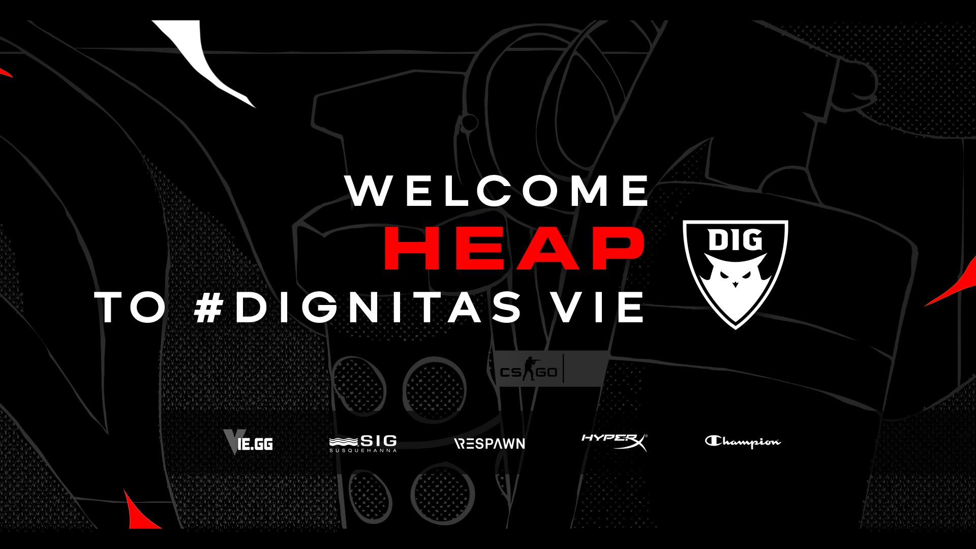 Dignitas have announced the signing of Swedish player HEAP