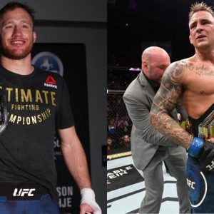 Justin Gaethje and Dustin Poirier Engage In a Short Quarrel Over The Lightweight Interim Championship