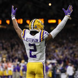 Vikings reaction video to when Justin Jefferson was available at their draft pick