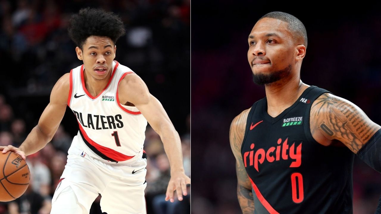 Damian Lillard hilariously reacts to Anfernee Simons having a girlfriend