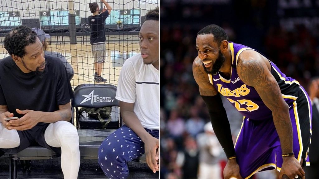 Kevin Durant's going bald like LeBron James