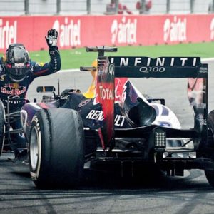 "Only those who drive a Mercedes can win it"- Sebastian Vettel when asked about winning championship again