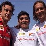 The day Diego Maradona made two-time F1 champion and Ferrari star Fernando Alonso play football with him