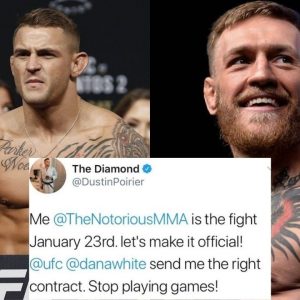 Dustin Poirier Indicates Fight With Conor McGregor isn't Official In a Deleted Tweet