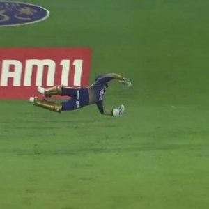 Dinesh Karthik catch to dismiss Ben Stokes: KKR wicket-keeper grabs supreme catch to dismiss RR all-rounder off Pat Cummins