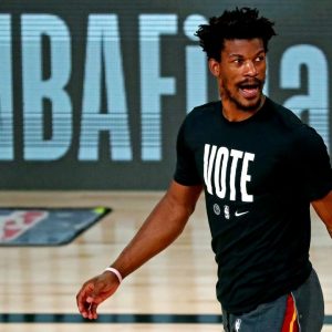 'Nobody is picking us anyway': Jimmy Butler talks down hype for Heat, refuses to get drawn in comparisons to Nets stars