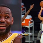 'Stop it, stop it': LeBron James threw his mask in disbelief as Talen Horton Tucker drained a 3 to finish with 33 points in Lakers win