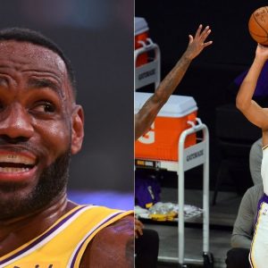 'Stop it, stop it': LeBron James threw his mask in disbelief as Talen Horton Tucker drained a 3 to finish with 33 points in Lakers win
