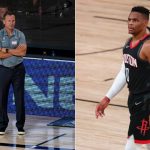 'He's drawing up plays!': Russell Westbrook induces hysterics when he takes over as Wizards coach from Scott Brooks