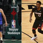 "How come nobody does that to LeBron James": Brook Lopez falls over hilariously to show referee how Bam Adebayo flopped