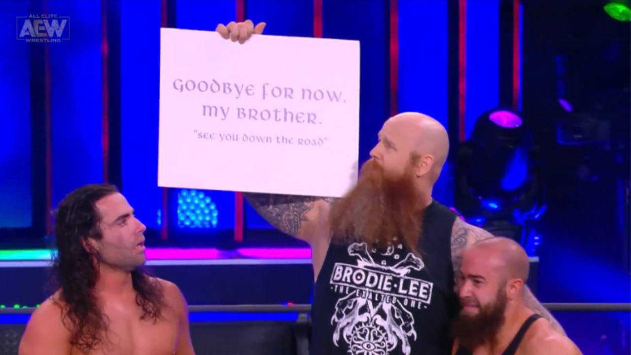 Erick Rowan broke down while honoring Brodie Lee at AEW