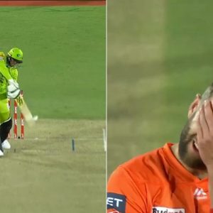 Usman Khawaja vs AJ Tye: Watch umpiring howler gives huge reprieve to Thunder batsman off Scorchers pacer