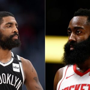 “I just want James Harden to be happy”: Kyrie Irving addresses rumors linking Rockets star to the Nets in first media availability