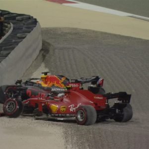 Sakhir GP: Max Verstappen and Charles Leclerc out in Lap 1 after the Red Bull and Ferrari collide