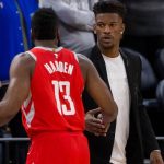 'I just want James Harden to be happy': Jimmy Butler lets his feelings be known about Heat trading for Rockets superstar