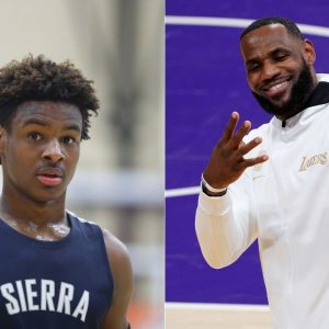 'Did Bronny James get an a** whooping before this video?': LeBron James's son congratulates his dad sporting a bored expression, gets flamed on NBA Twitter