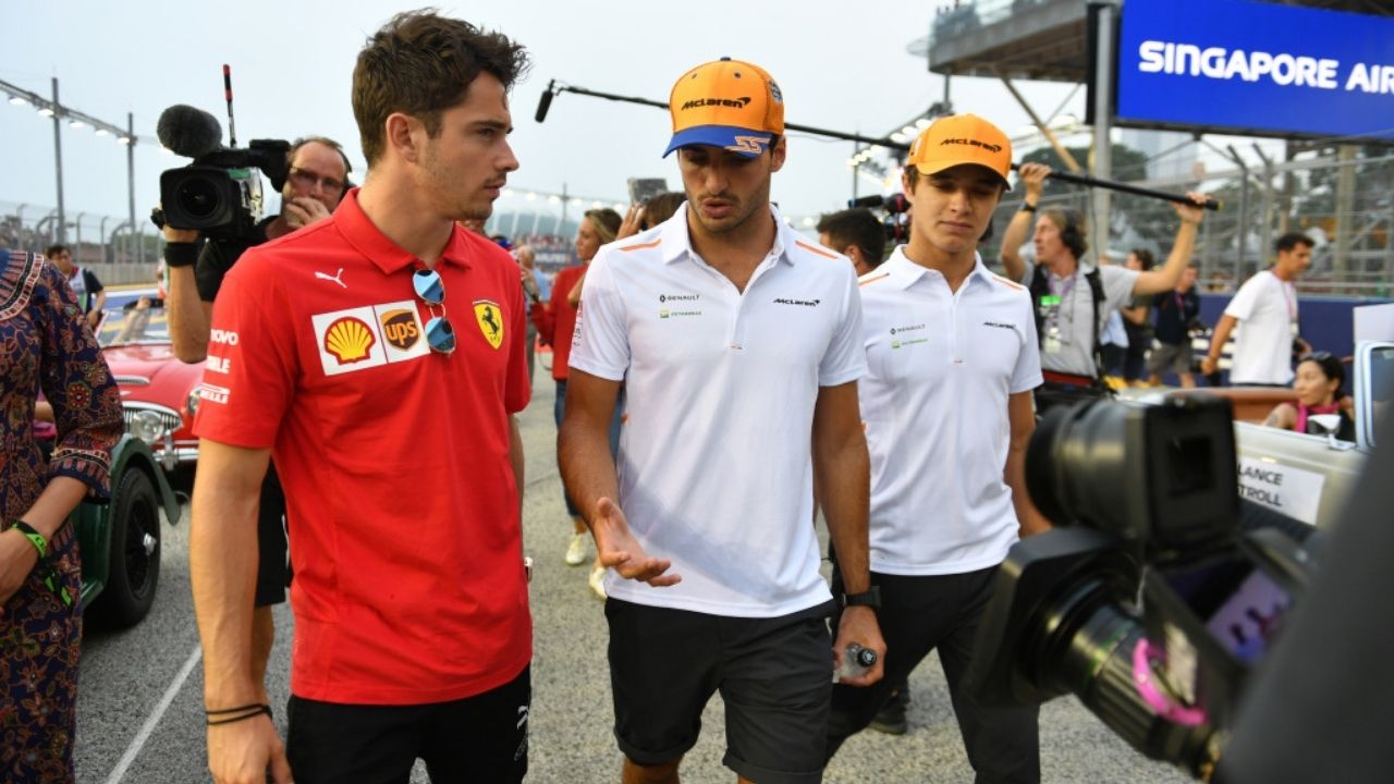 "You're afraid of Charles, aren't you?"- Lando Norris asks Carlos Sainz