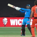 BBL 10: Rashid Khan nails stunning helicopter shot off Andrew Tye in Scorchers vs Strikers clash
