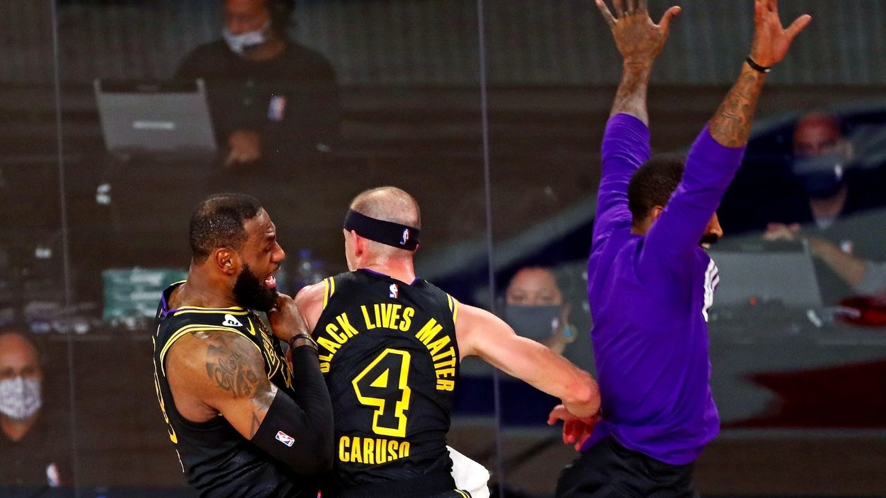 'You can't stop him, you can only hope to contain him!': Lakers' LeBron James was in awe of Alex Caruso's monster putback dunk