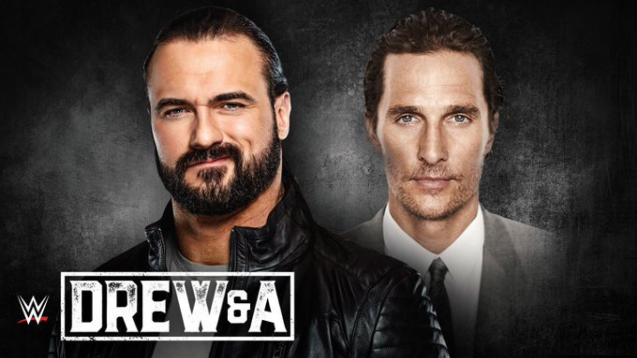 WWE Champion Drew McIntyre interviews Matthew McConaughey