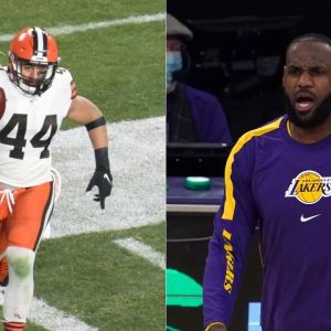 “TAKI TAKI!”: Lakers MVP LeBron James reacts to Cleveland Browns LB Sione Takitaki’s interception against Juju and the Steelers