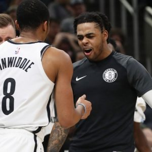 "I'm still playing here": Spencer Dinwiddie hilariously responds to Nets graphic commemorating him, Caris LeVert and D'Angelo Russell as builders of today's team