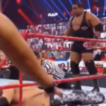 Keith Lee surprises himself by breaking the ring on WWE RAW tonight