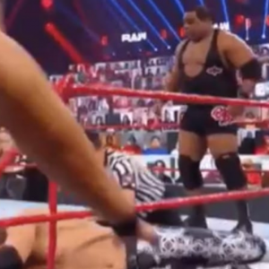 Keith Lee surprises himself by breaking the ring on WWE RAW tonight