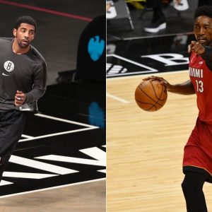 "You can sweat on and body each other all game long but no hugs?": Kyrie Irving and Bam Adebayo not allowed to swap their jerseys after Nets win over Heat