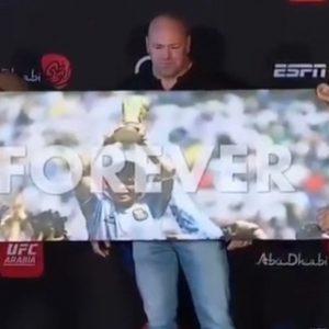 Santiago Ponzinibbio Pays Tribute To Argentine Football Legend Diego Maradona At UFC Fight Island 7 Face-offs