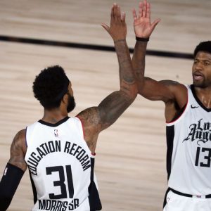 "Paul George is playing MVP ball": Marcus Morris backs Clippers star and teammate to have a career season following hot shooting start